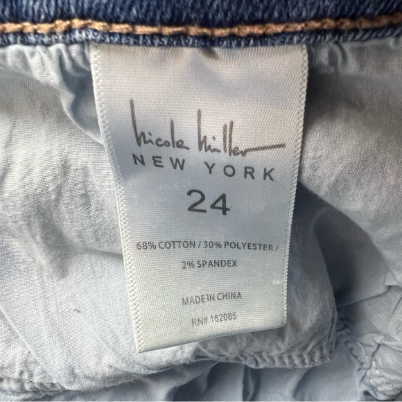 Nicole Miller Soho High Rise Ankle Slim Jeans Womens Plus Size 24 Distressed - Picture 3 of 8